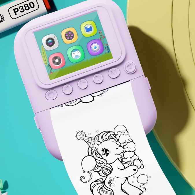 Cross-Border Supply of High-Definition Mini Instant Cameras, Kidsren's Instant Black and White Thermal Printing Digital Cameras