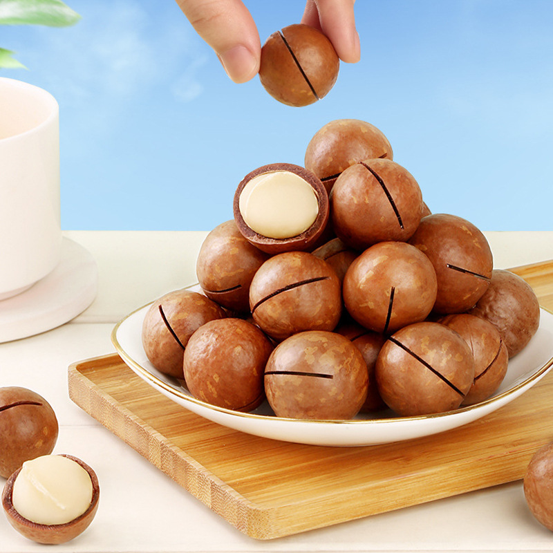 Baicao Flavored Macadamia Nuts 30g Box Size 150 Packages Nuts Dried Fruit Creamy Snacks Popular Snacks