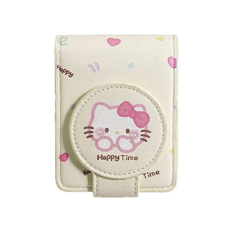 New Lipstick Bag with Mirror, Mini, Compact, Fashionable, Portable, for Touch-Up, Travel, Simple and Exquisite Cosmetic Bag