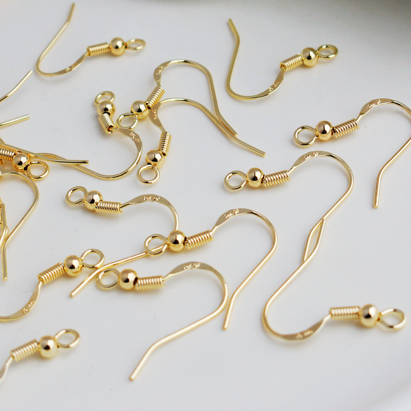 Copper Plated Ear Hook DIY Handmade Ear Hook Earrings Ear Accessories Semi-finished Material Earrings Earrings Ear Accessories