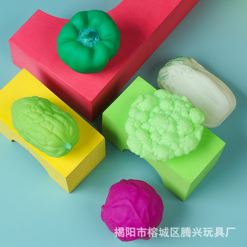 Children's Pinch Call Fruits and Vegetables Voice Toys Kindergarten Simulation Fruits and Vegetables Food Model Gift Photography Props