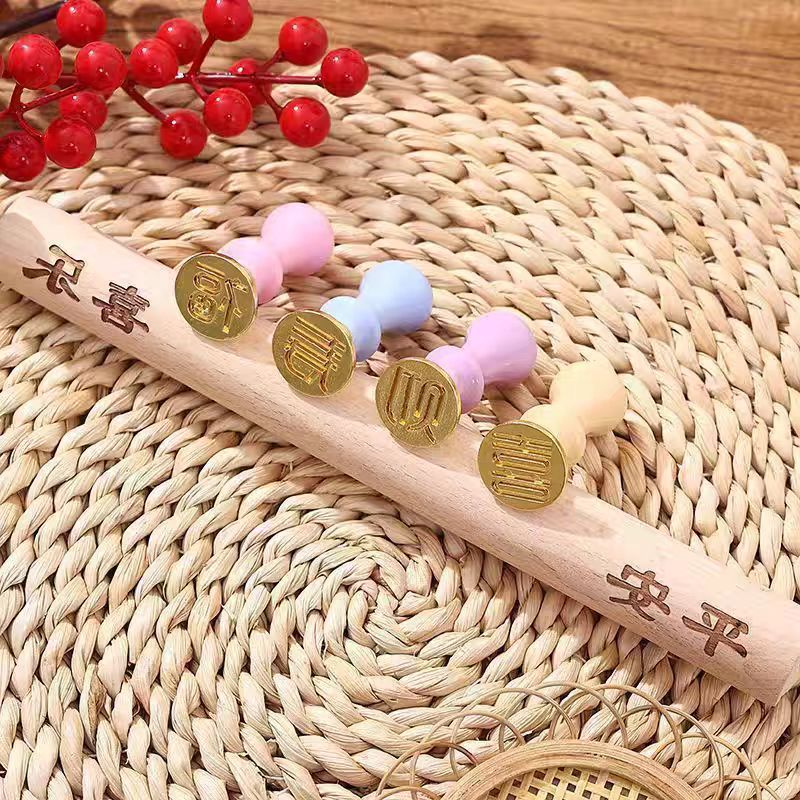 DIY Mold, Thickened Metal Dumpling Skin Stamp, Household Rolling Pin, "Fortune and Wealth" Pasta Tool, Home Essential