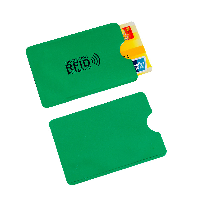 Cross-Border Rfid Anti-Theft and Anti-Degaussing Bank Card Holder Aluminum Foil Laser Card Holder Shielding Nfc Card Holder Can Be Customized
