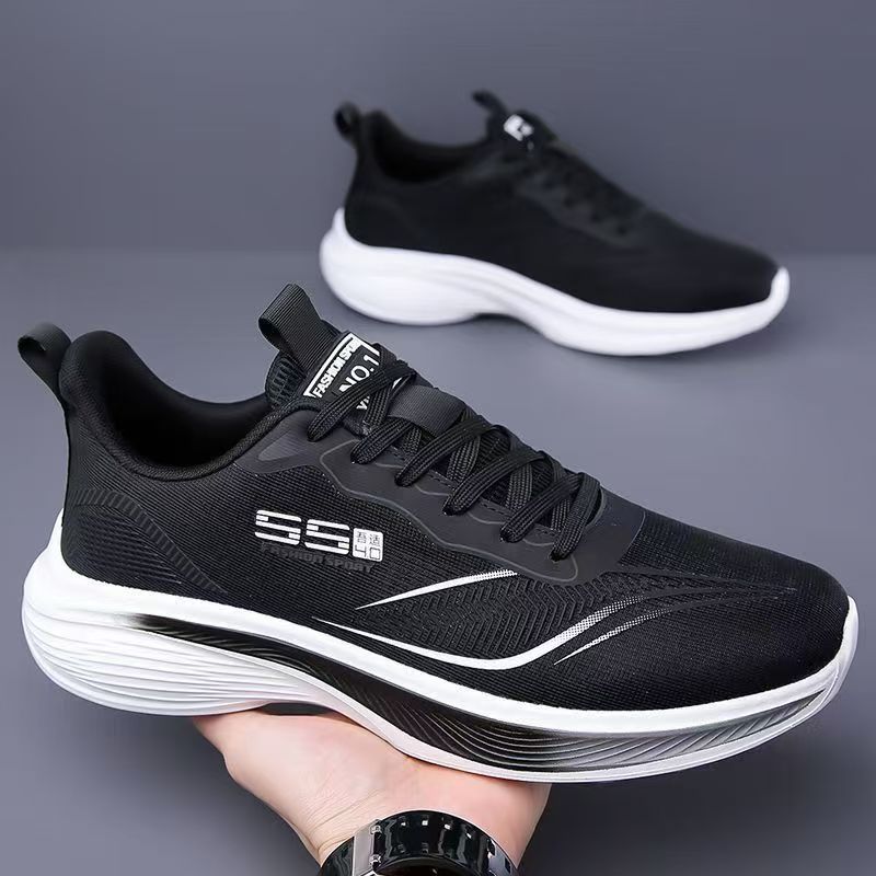 Men's Shoes Spring and Summer Mesh Breathable Shoes Casual Shoes Ultra-light sneaker Soft Sole Non-slip Shock-absorbing Student Running Shoes