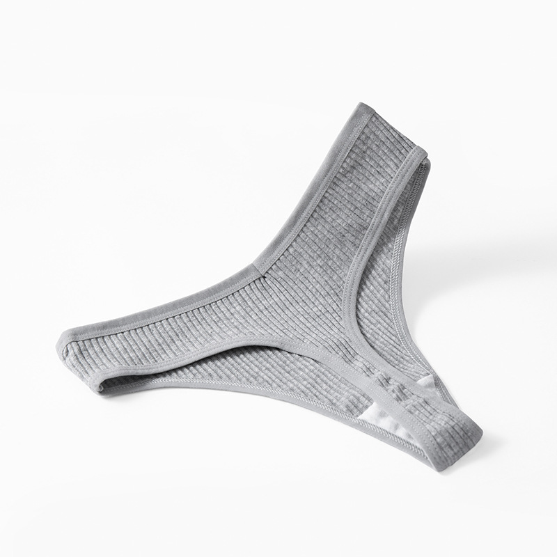 Cross-border hot-selling thread cotton thong women's fashionable simple women's underwear sports breathable comfortable high elastic T pants NEW