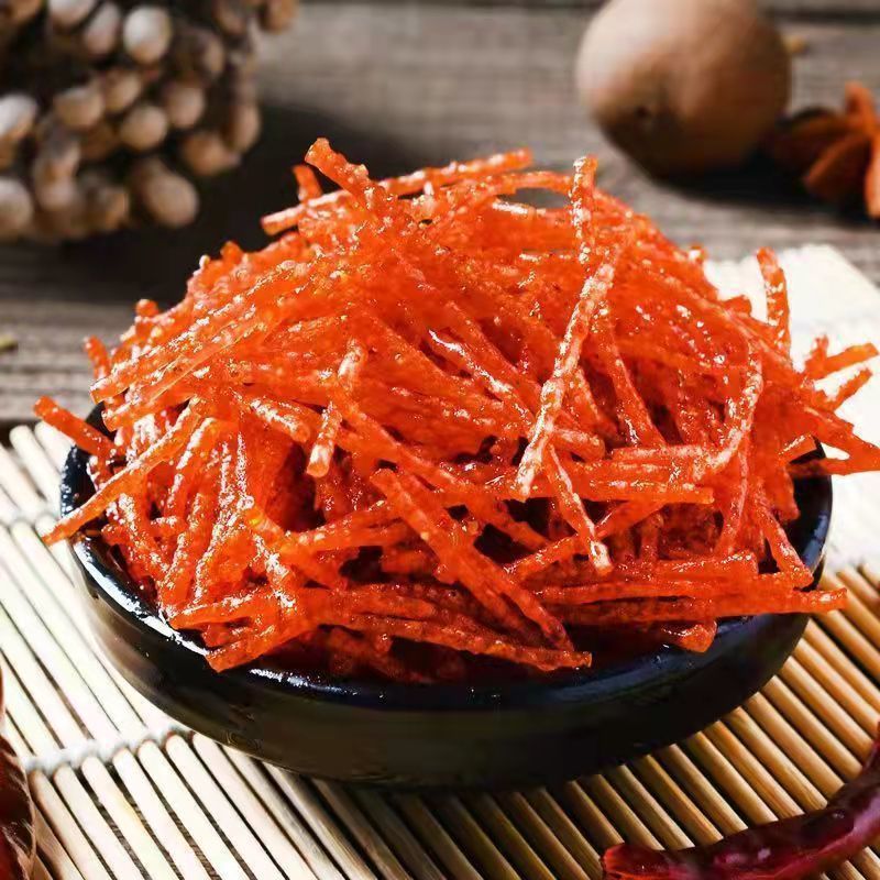 Mao Xiangde mushroom silk spicy strip spicy silk bag 8090 s childhood nostalgic campus 5 cents leisure snacks