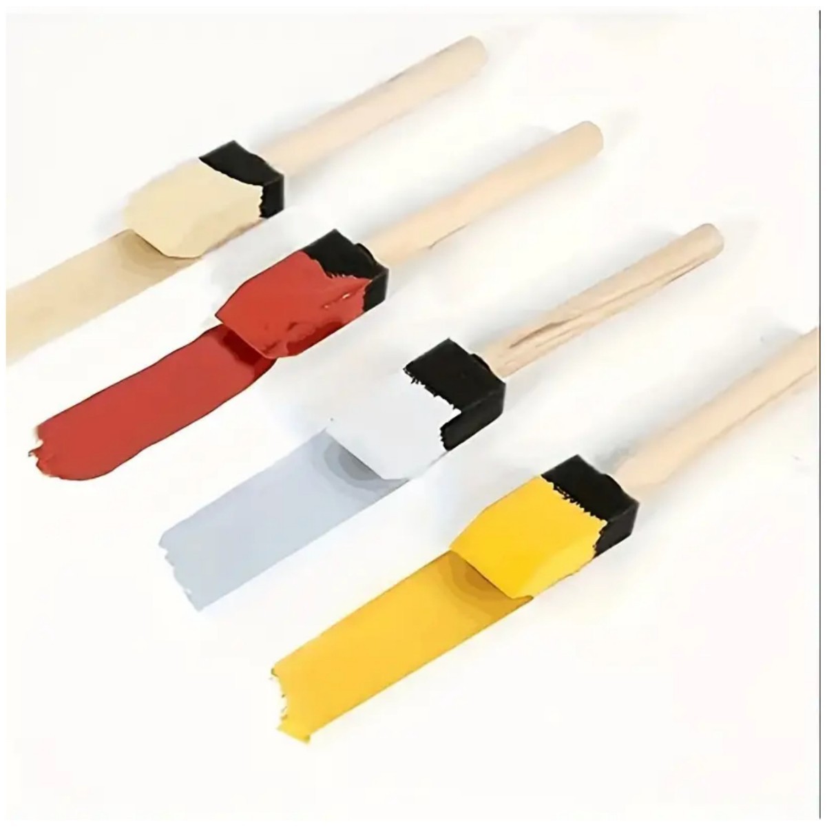 Cross-Border Paint Brush 1 Sponge Brush Paint Shovel Shading Sponge Foam Brush Kidsren's Graffiti DIY Flat Head Paint Brush