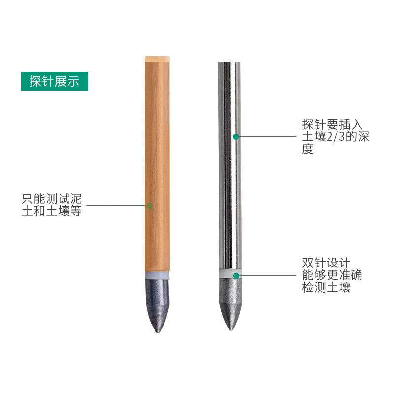 Square head three-in-one soil tester cross-border supply manufacturers wholesale horticultural acidity meter soil tester