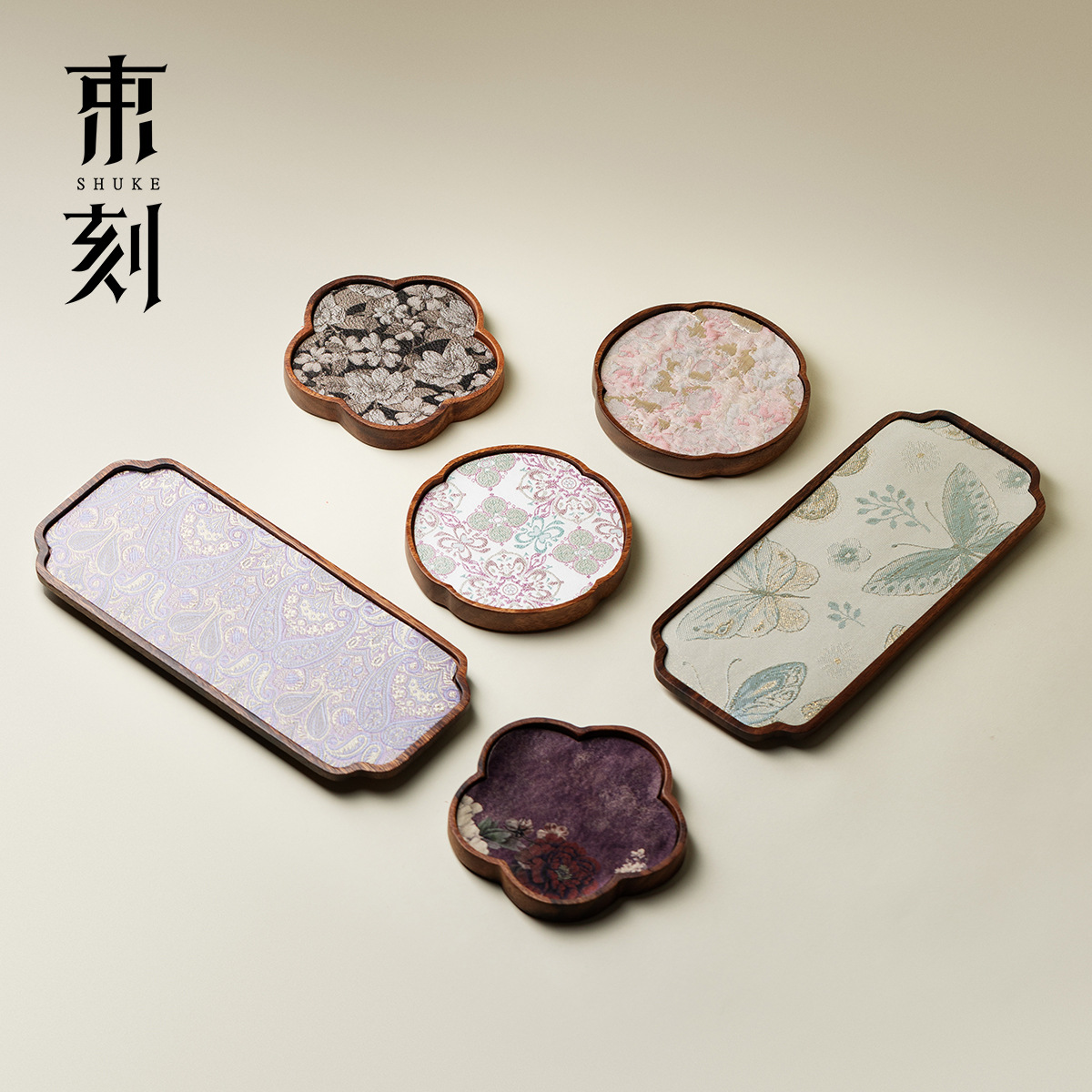 Сухой чайный поднос из орехового дерева для домашнего использования, маленький поднос из массива дерева