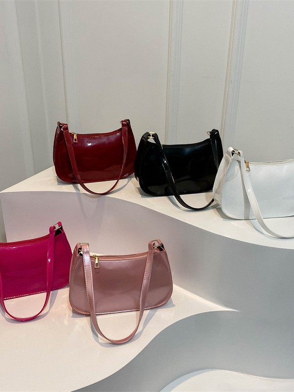 2025 New Simple Casual Underarm Women's Bag, Foreign Style Hand-Carrying Small Square Bag, Fashionable and Versatile Commuter Shoulder Bag