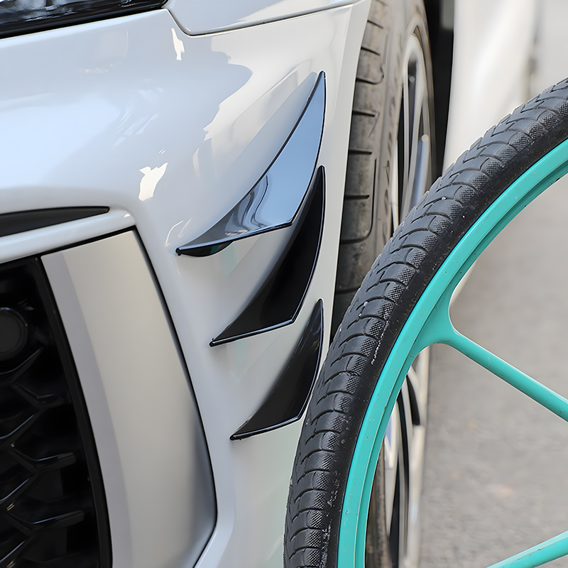 Модификация автомобиля универсальный бампер антиколлизийный клей антицарапина карбоновый узор полукруглый спойлер большой обтекаемый нож изогнутый нож