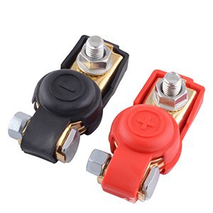 Factory supply battery Chuck pure copper terminal block with sheath battery connector brass stamping Chuck