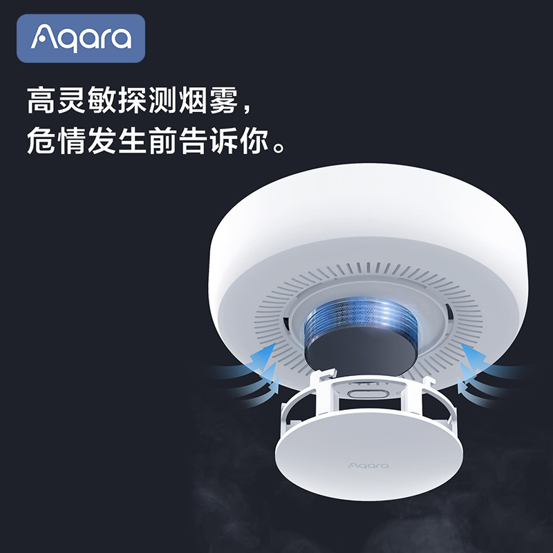 Aqara Green Rice Lianchuang Smoke Alarm Has Been Connected to Mijia Homekit Smart Smoke Detection Sensor