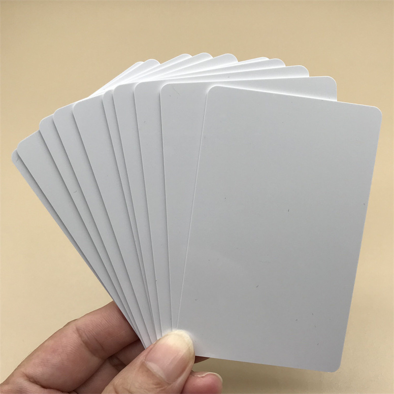 Factory Direct PVC white card coated white card blank printing card card card machine printing card ribbon Printing Card