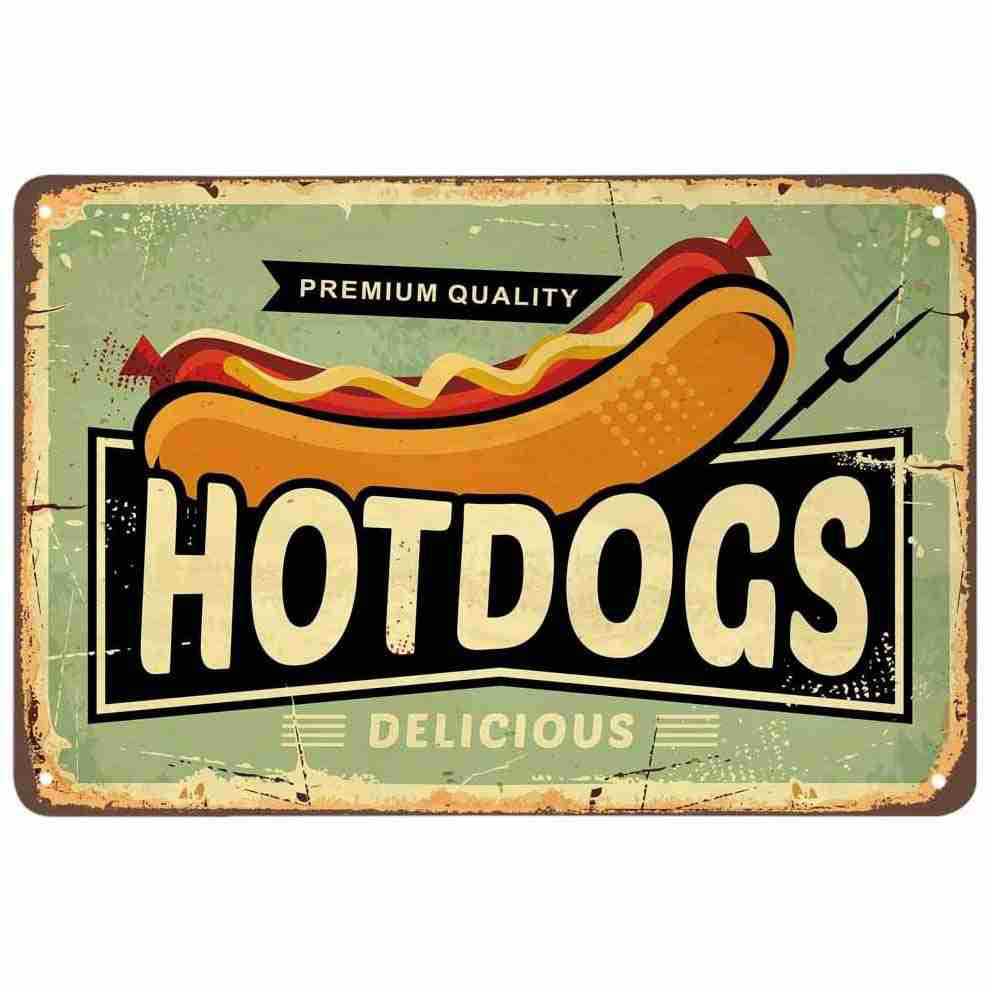 Vintage Tin Painting Cartoon Gourmet Restaurant Reminder Decoration Cat Amazon WishTemu Cross-border Decorative Painting