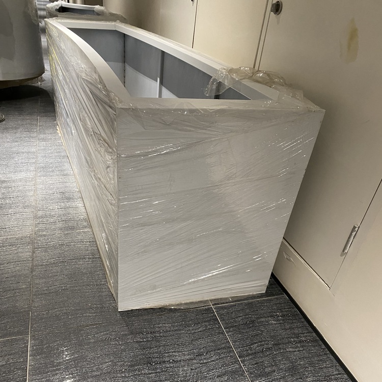 Patio Flower Box Seat Combination Customization Stainless Steel Balcony Curved Stool Planting Pool Shanghai Stainless Steel Flower Trough