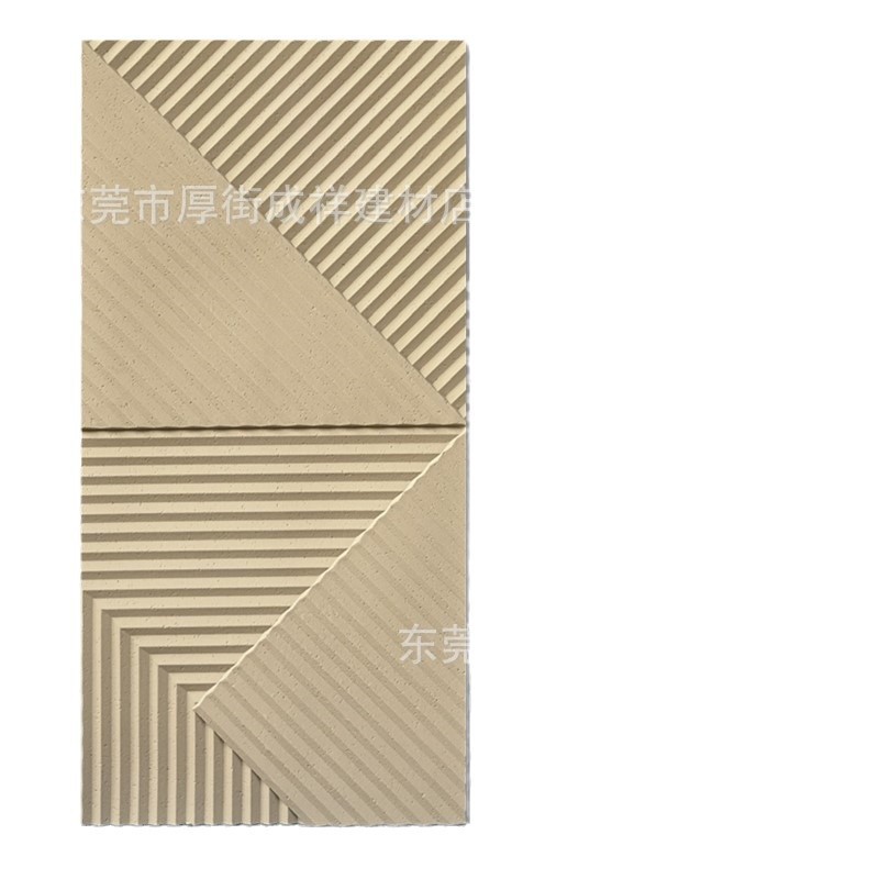 Pu Pyramid Fishbone Pattern Grille Board Lightweight Cultural Stone Imitation Wood 3D Door Head Interior and Exterior Wall Decorative Board Imitation Stone Skin