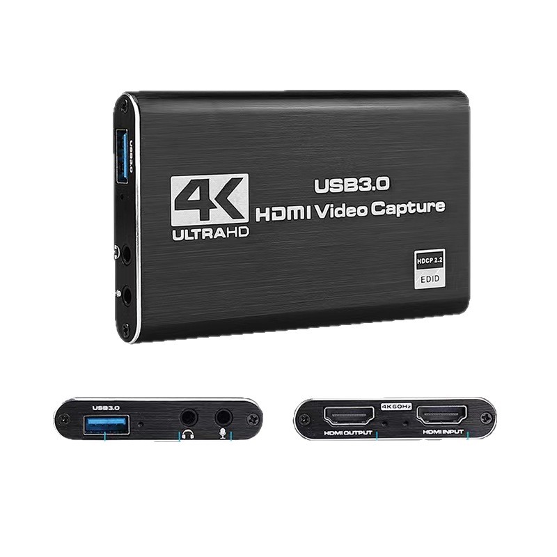 Cross-Border Usb3.0 High-Definition Capture Card Ms2131 Chip HDMI Video Capture Card 4K Microphone