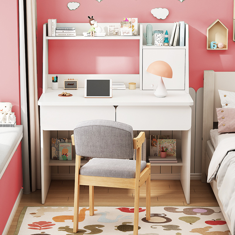 Детский письменный стол для дома, комбинация стола и книжной полки для начальной школы, письменный стол для написания домашних заданий