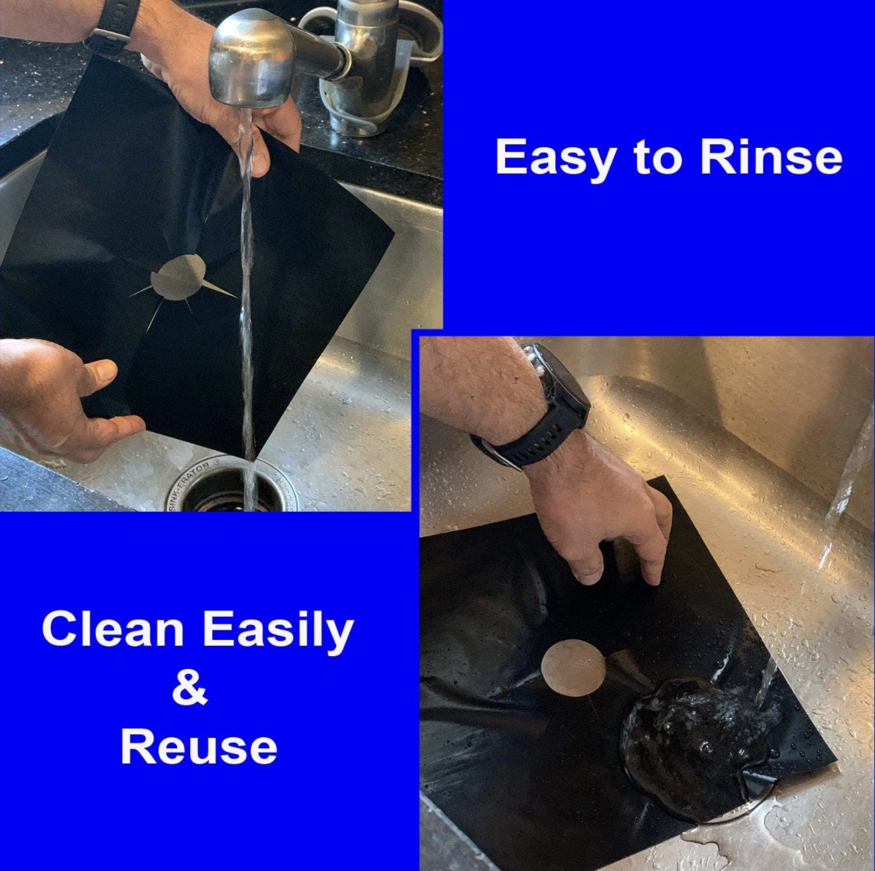 4-piece Teflon high temperature resistant non-stick gas stove protection cleaning pad gas stove oil-proof anti-fouling pad set