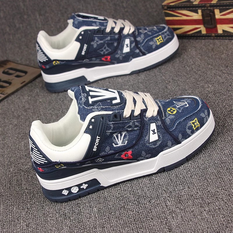 Trendy Brand Men's Shoes 2025 New Arrival Embroidered Print Sports Men's and Women's Couple's Canvas Casual Fashion Trendy Sports Sneakers