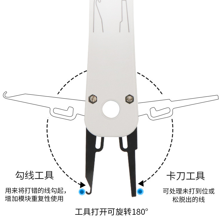 Hardware Manual Tool Wire Cutter Multifunctional Network Wire Cutter Network Module Wire Cutter Telephone Line Network Cable Quick