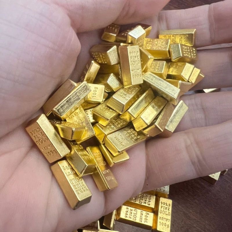 Креативные украшения из сплава, мини утолщенные золотые шарики, свадебные подарки, домашний декор