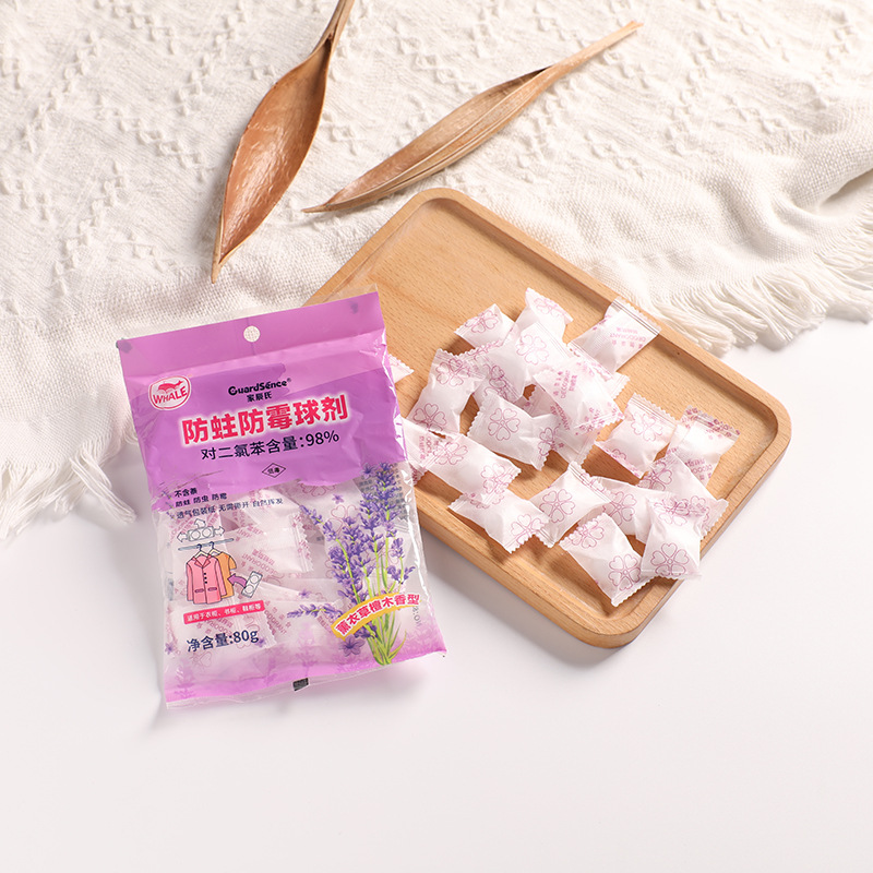 Camphor Balls Wardrobe Anti-Mildew, Insect-Proof, Moth-Proof, Deodorizing and Deodorizing Aromatic Balls Large Individually Packaged Sanitary Balls Camphor Balls