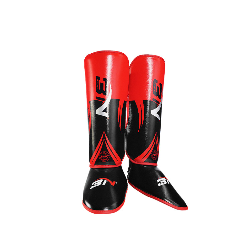 Bn Muay Thai Leg Guards, Adult and Kidsren's Boxing Foot Guards, Sanda Fighting Shin Guards, Fighting Training Calf Guards