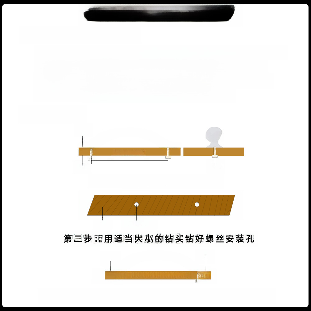 American-style black drawer cabinet door handle modern minimalist wardrobe cabinet door handle European-style cabinet single hole small handle