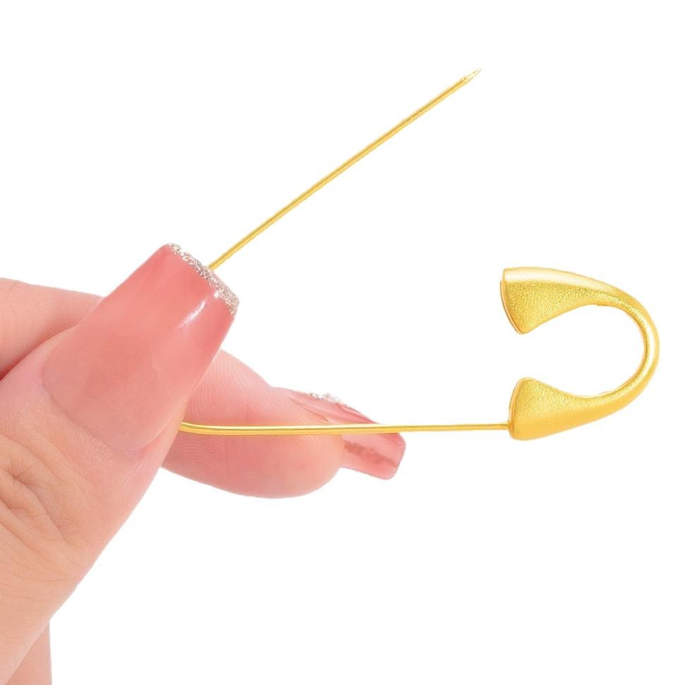Alloy Jewelry Ancient Sand Gold Pin, Safe Brooch for Pregnant Women and Babies When Going Out, Frightened and Color-Preserving Gold Baby Pin