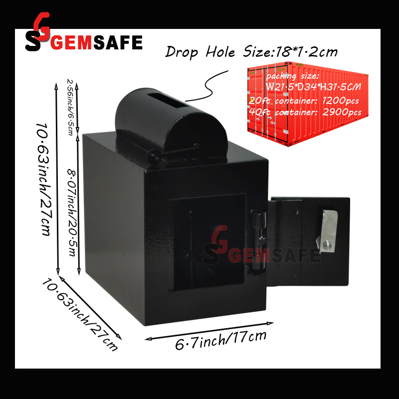 2025Gemsafe Factory Drum Small Steel Cash Caja Fuerte Rotor with Key Lock