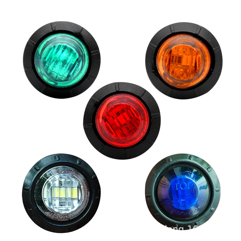 Factory Supplies 3Led Truck Side Lights 3/ 4inch Signal Lights 12V Bus 24V Ships Super Bright