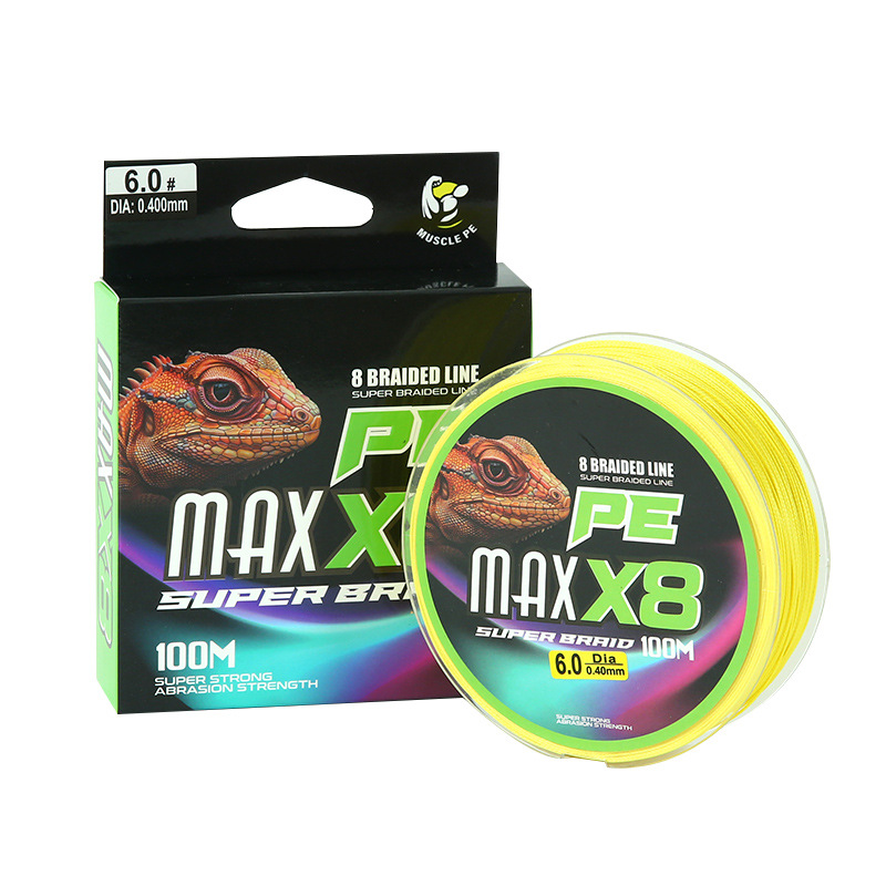 Fishing gear wholesale 100 meters strong horse fishing line 8 pe line sub main line large fishing line long cast woven fishing line