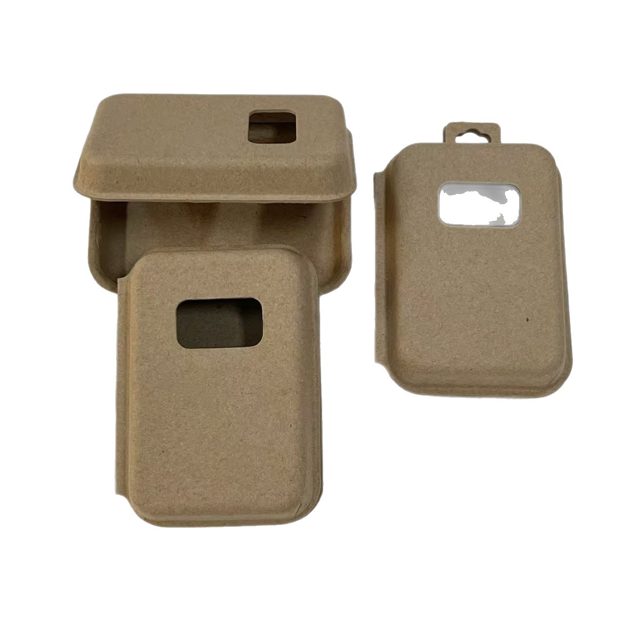 Paper Pulp Molding Dry Pressed Jewelry Paper Box Universal Gift Paper Box Environmentally Friendly Paper Box Spot Wholesale