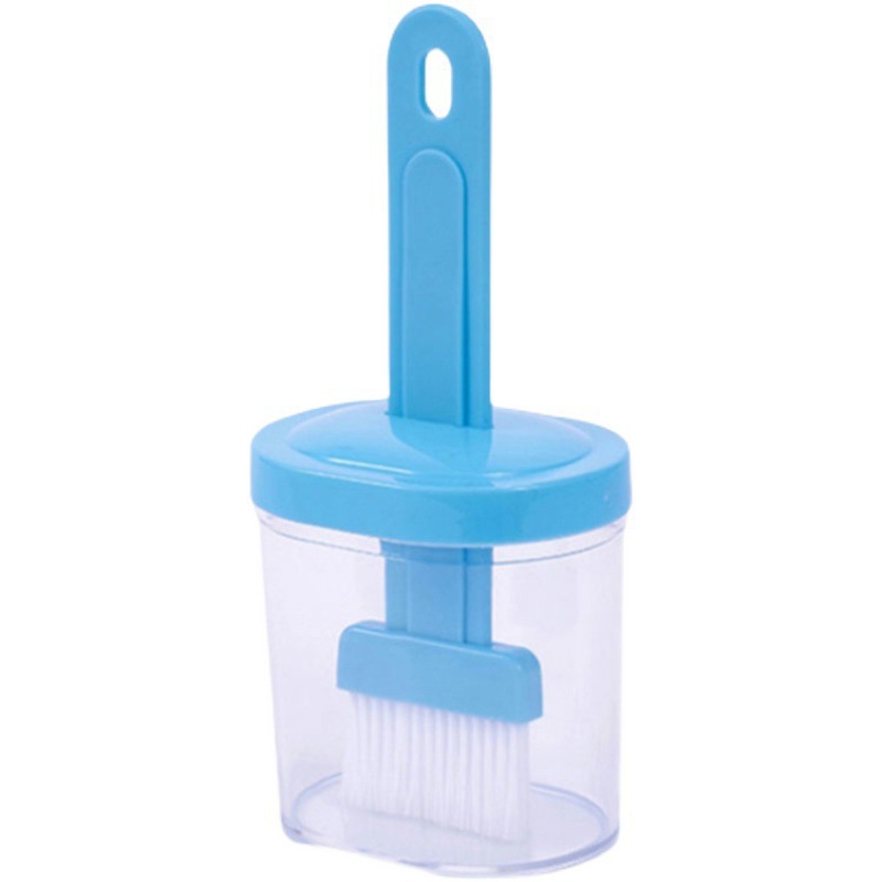 Household Silicone Oil Brush with Bottle, Small Oil Pot for Kitchen, High-Temperature Resistant Baking Integrated Barbecue Oil Bottle Brush