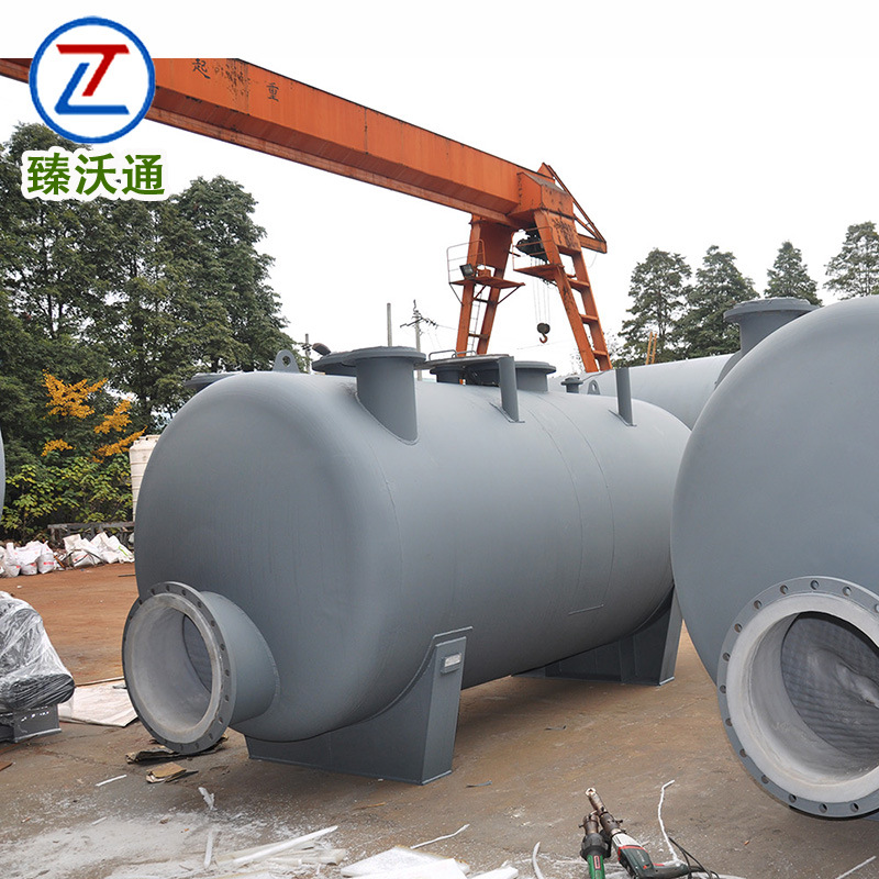 Sulfuric acid hydrochloric acid storage and transportation equipment lining PTFE storage tank specifications complete high strength acid and alkali resistant factory direct sales