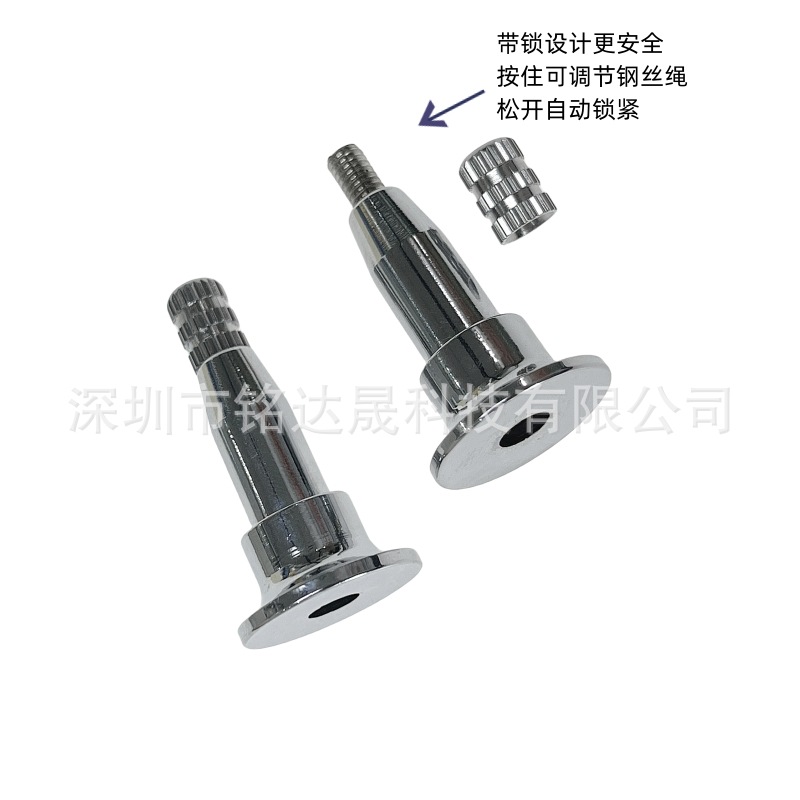 Wholesale Steel Wire Rope Hanging Signboard Picture Hanger Adjustable Locking Wire Accessories Zinc Alloy Lock Buckle