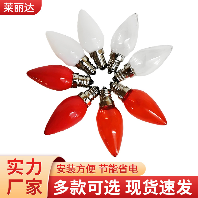 Светодиодная свеча Богатства красная лампочка для лампы Будды красная лотосная лампа