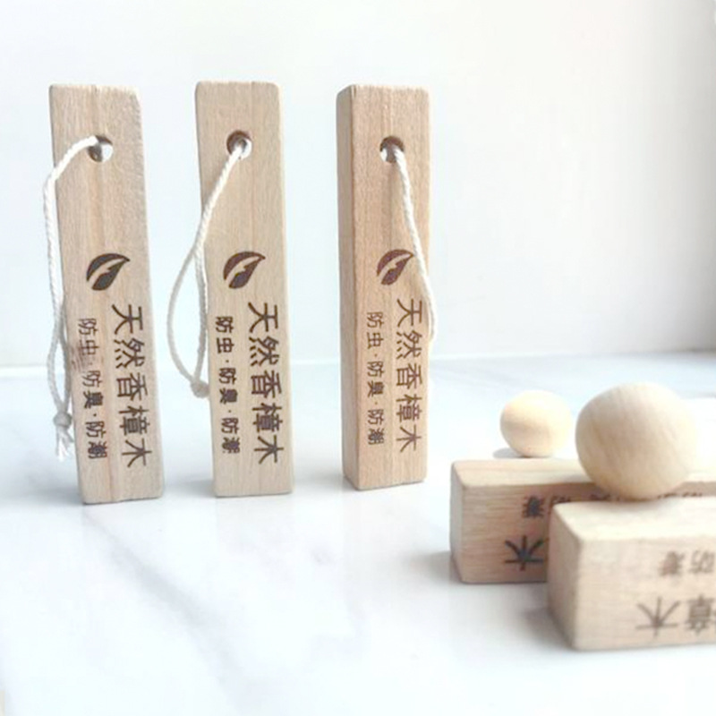 Natural Camphor Wood Camphor Balls Wardrobe Mildew-Proof, Insect-Proof, Cockroach-Proof Hanging Sachet Camphor Wood Strips Household Non-Toxic