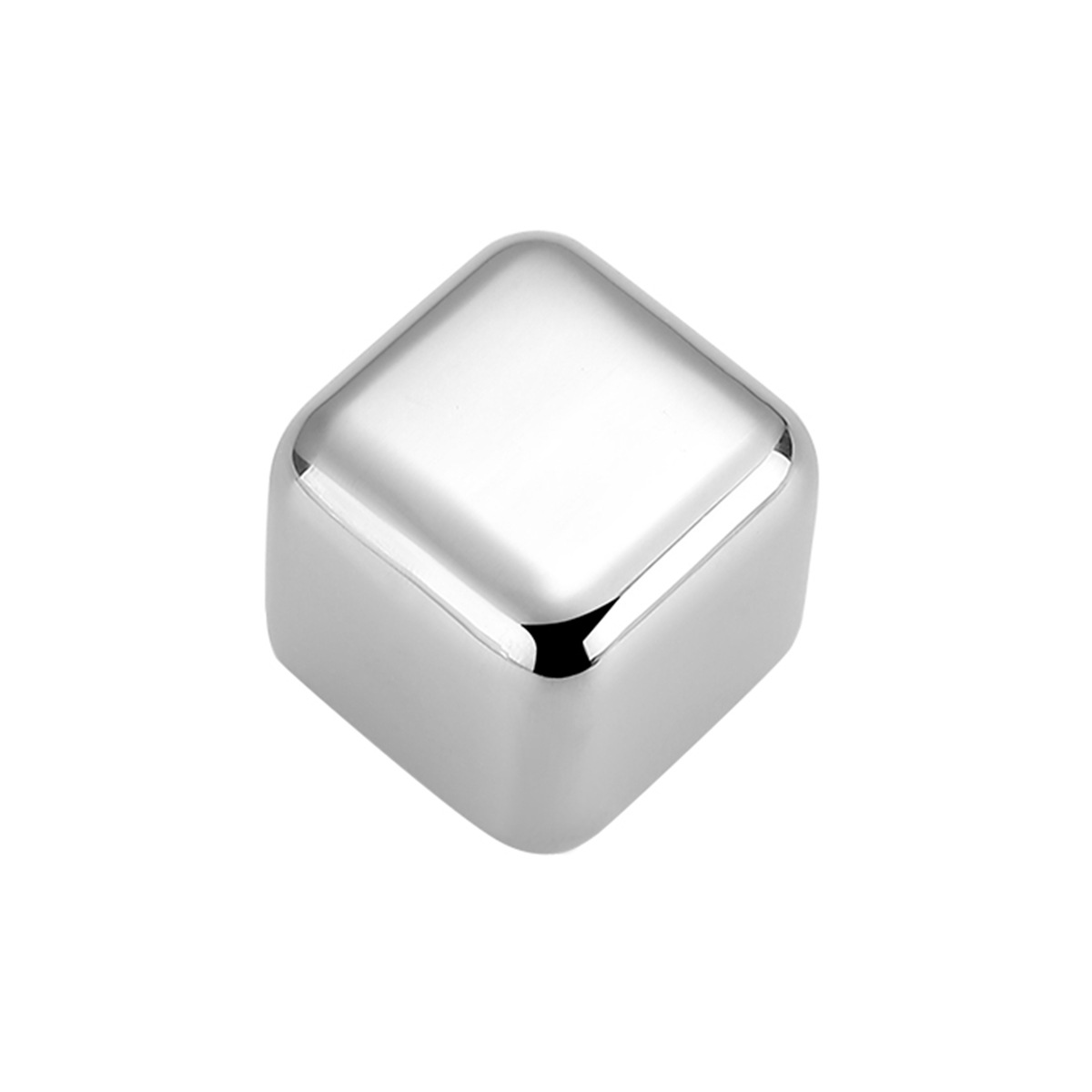 Factory Direct Sales 304 Stainless Steel Ice Cubes Frozen Whiskey Metal Ice Cubes Beer Ice Cubes Printable Logo Ice Cubes
