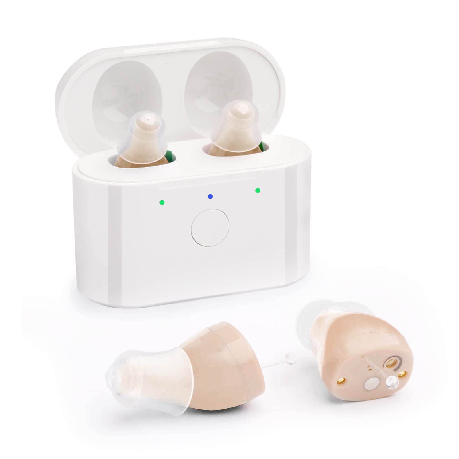Vinaton In-Ear Hearing Aid for the Elderly, Sound Amplifier, Behind-The-Ear Rechargeable Itc Digital Intelligent Noise Reduction