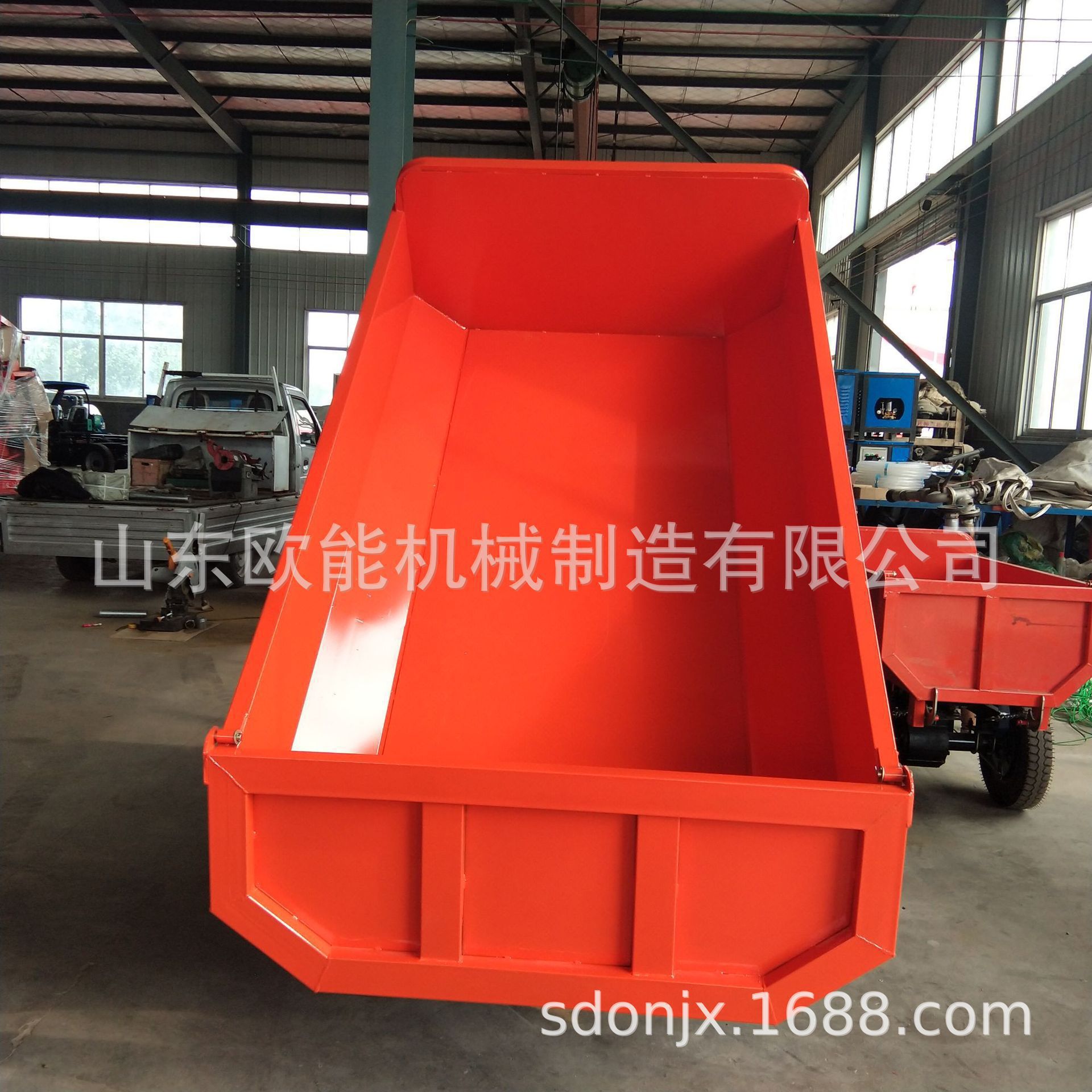 Ouneng Heavy-Duty Diesel Tricycle for Livestock and Construction Engineering, Dump Truck for Climbing Mountains, Agricultural Machinery, Self-Unloading Vehicle Transport King