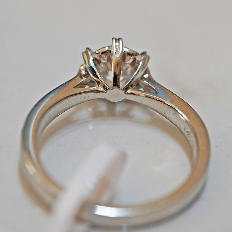 Pt950 Platinum Cultivated Diamond Ring for Women Niche Heart-Shaped Starry Wedding Proposal