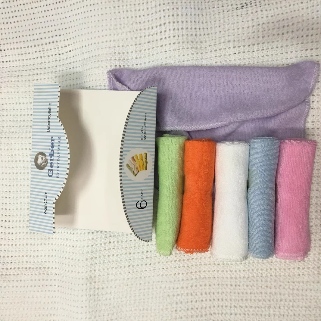 Foreign trade Garbo baby feeding small towel small square towel handkerchief a package price (6/package)