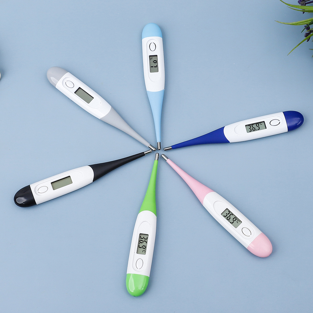 Soft-Head Digital Body Temperature Thermometer for Adults and Kidsren with Oral Armpit Digital Precision Thermometer with Customizable Logo