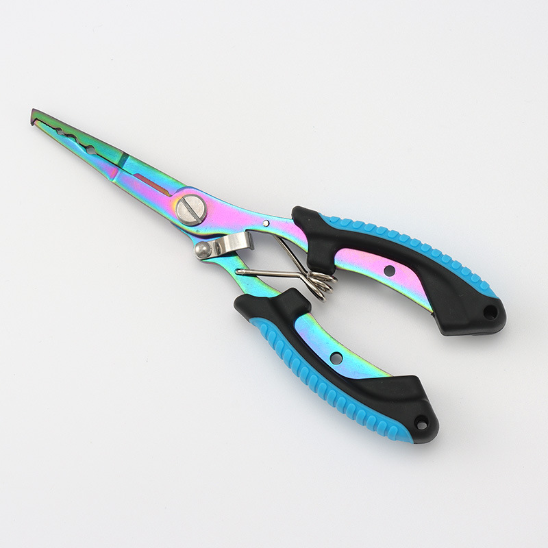 In-Stock Stainless Steel Titanium Two-Tone Eagle Beak Fish Control Pliers Hook Remover Fishing Pliers Multifunctional Lure Pliers
