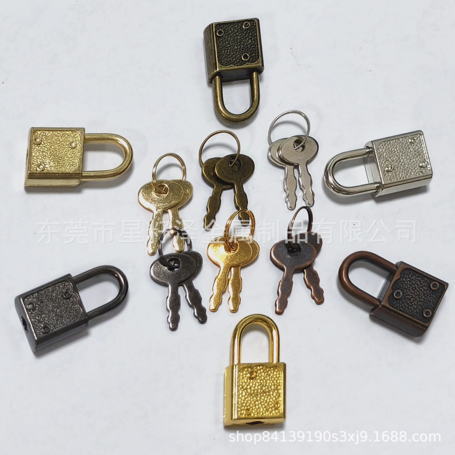 Mini Zinc Alloy Padlock for Cabinets, Pencil Cases, Square Craft Boxes, Luggage, Key Locks, Toy Locks
