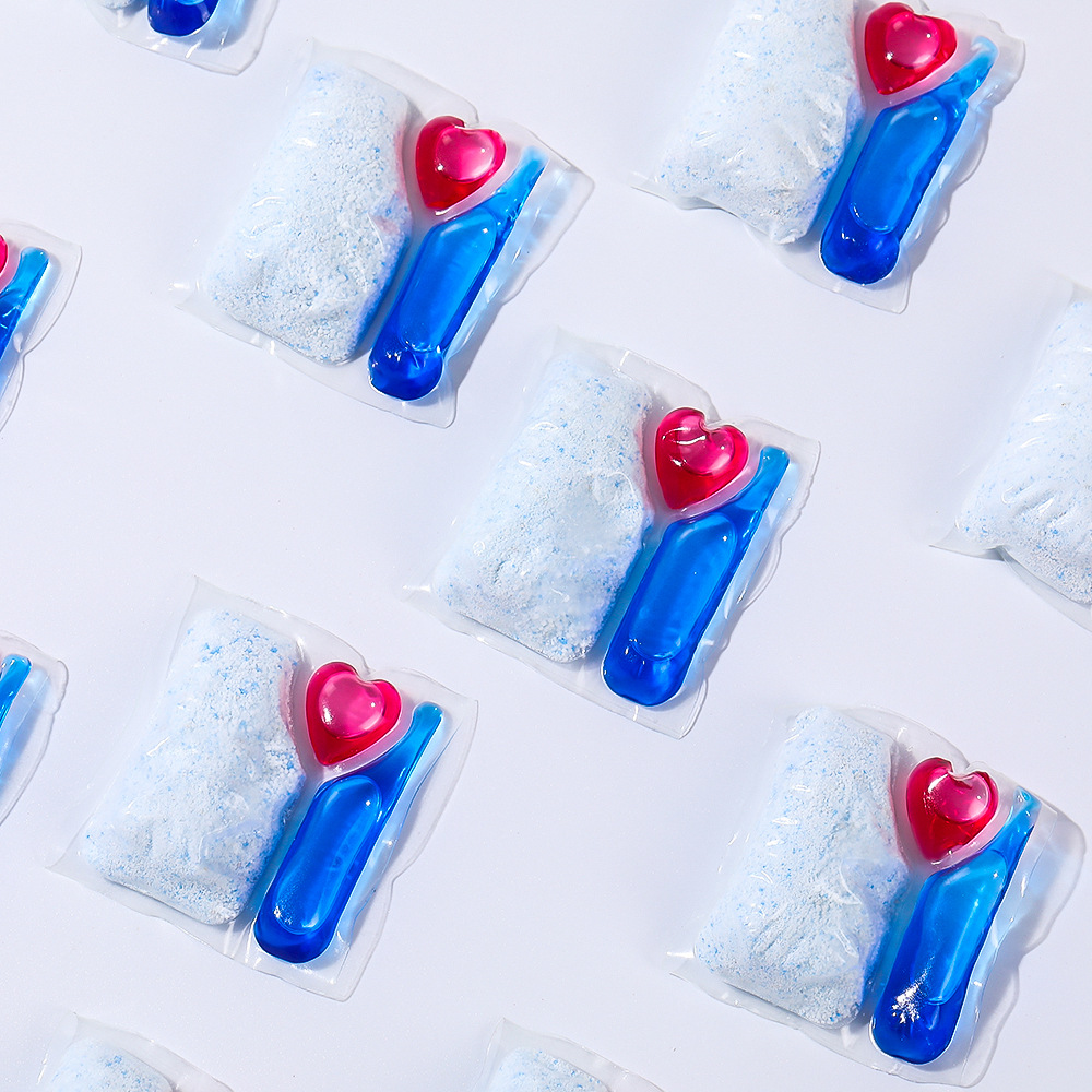 Dishwasher Special Dishwashing Beads Three-In-One Degreasing and Decontamination Dishwashing Capsule Manufacturer Wholesale Household Decontamination Washing Block