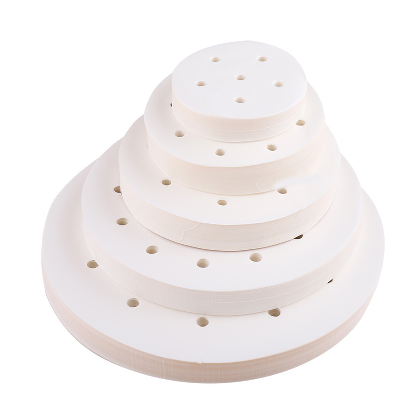 Steamer Mat Paper Disposable Steamer Paper Non-Stick Pan Oil Paper Mat Food Grade Non-Stick Steamed Dumplings Steamed Buns Paper